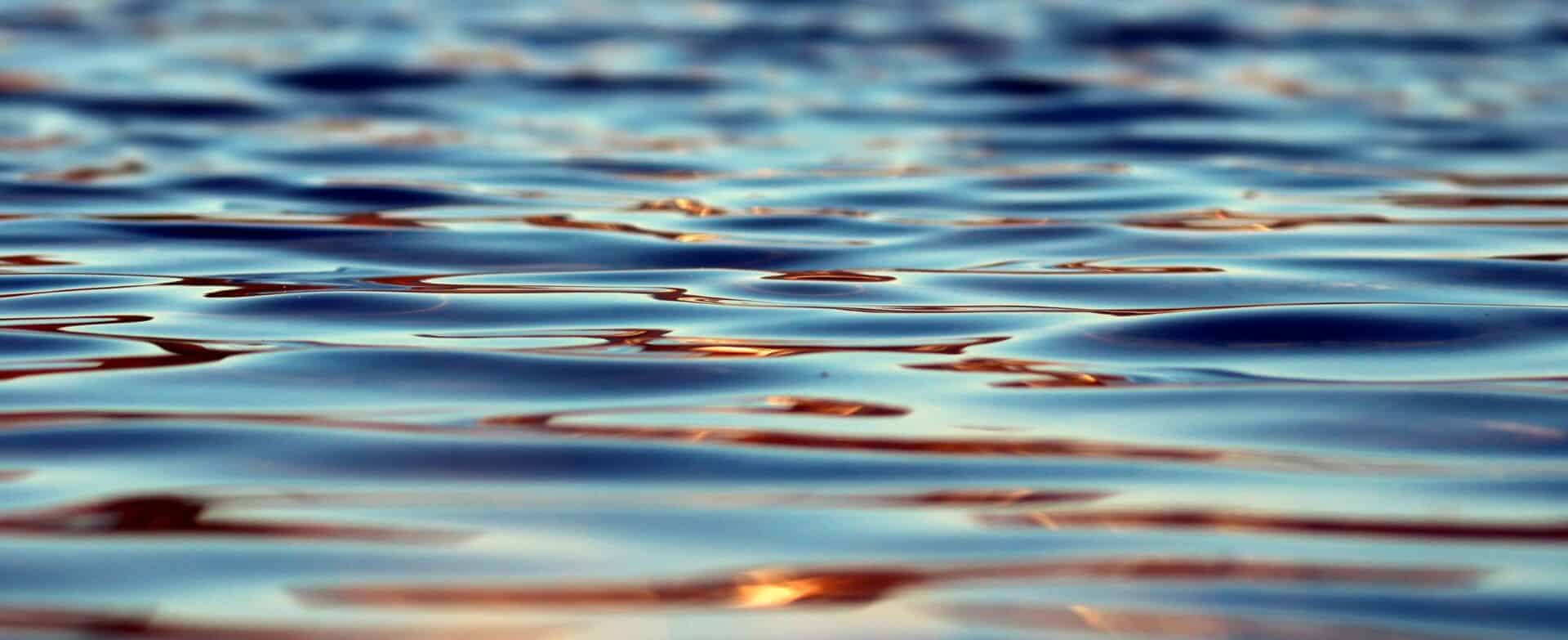 Blurry close up of rippling water.