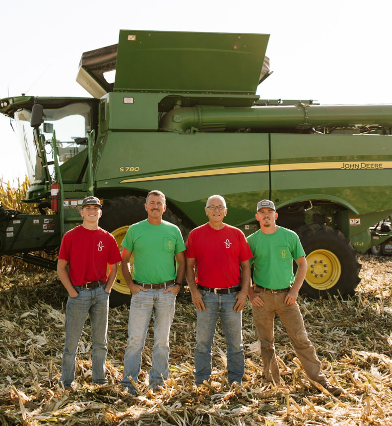 3 generations of Nebraska corn farmers